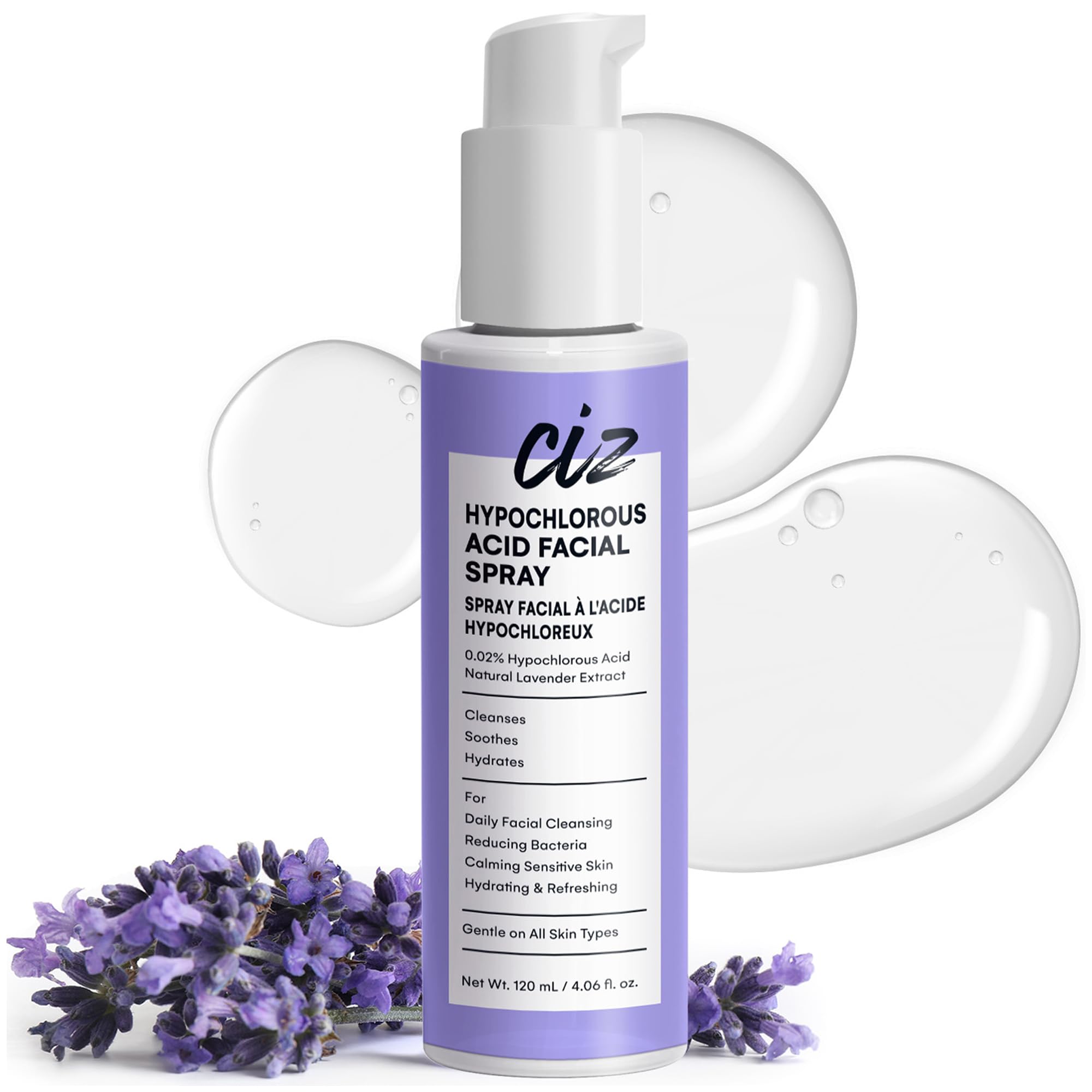 Amazon.com: CIZ Hypochlorous Acid Facial Spray with Lavender